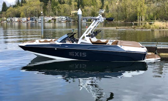 Brandnew Axis A22 Wakesurf Boat Rental in Lake Stevens, Washington