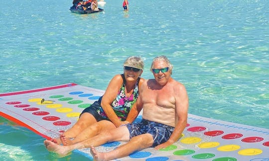 Your cruise also comes with Floats and a cooler filled with ice!