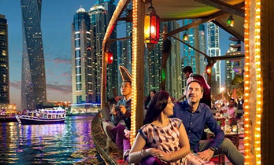 Amazing Canel Dinner Cruise on Beautiful Dhow Boat in Dubai