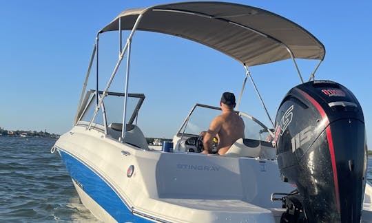 Stingray 19ft Deckboat for Rent at Johns Pass, Florida!!