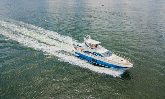 Azimut 64ft Flybridge Motor Yacht for Charter in Cartagena de Indias