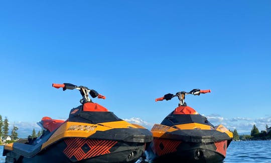 2 Sea-Doo Sparks Trixx jet skis
