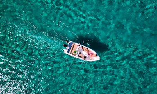 Rent a 16ft Nireus boat without license and explore Rhodes!