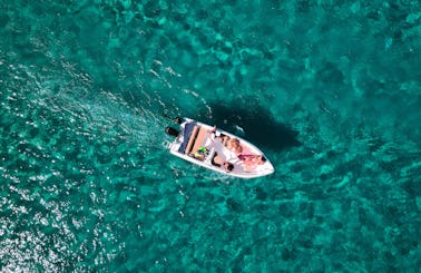 Rent a 16ft Nireus boat without license and explore Rhodes!
