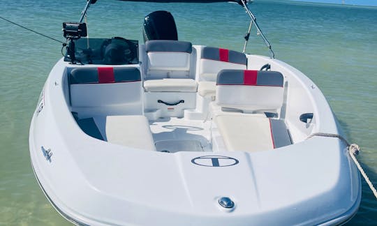 Tahoe T16 Deck Boat for Rent in Naples, Florida