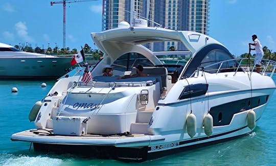 Charter a 55 ft Sunseeker Motor Yacht for 12 People in Cancun optional JetSki