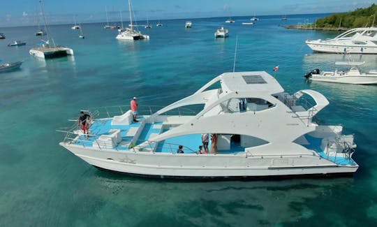 Party Catamaran with Slide for Snorkeling/Half a Day Trip in Punta Cana