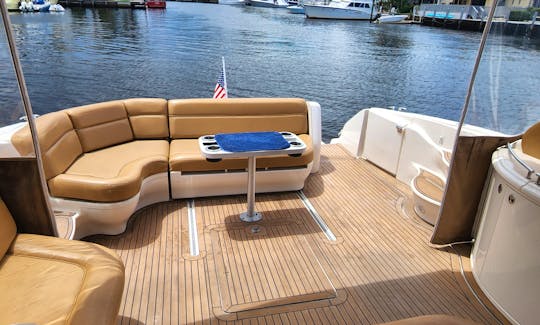 Very spacious aft deck comfortable seating up to 10 people