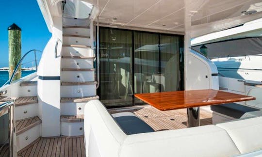 ''Princess Rose II'' Princess Flybridge Power Mega Yacht Rental in Tampa, Florida