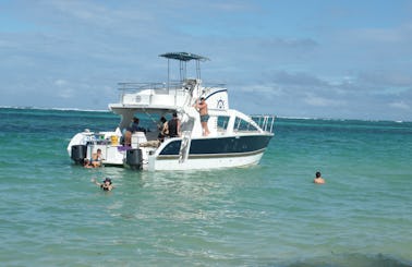 Two Level Boat Shade and Seating Party Boat