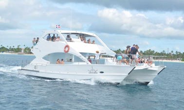 🏆 BEST 2025 🏆 Bateau de fête familial avec toboggan pour 1 à 100 personnes à Punta Cana