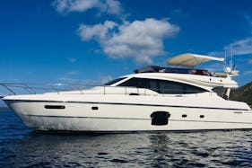 Ferretti 592 Motor Yacht Charter: Living on the bright side!