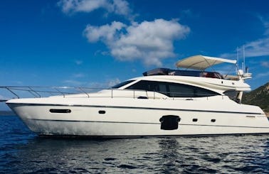 Ferretti 592 Motor Yacht Charter: Living on the bright side!