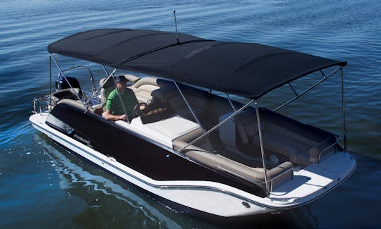 Willow Beach: Luxury Pontoon Boat for charter! Good for up to 15 people! GB03