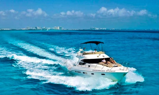 44ft Sealine Flybridge Amazing Yacht To Discover Cancun and Isla Mujeres !!!