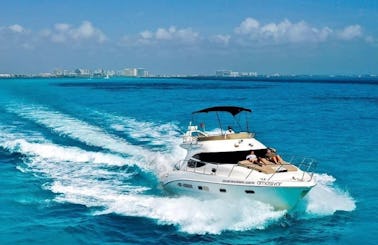 44ft Sealine Flybridge Amazing Yacht To Discover Cancun and Isla Mujeres !!!