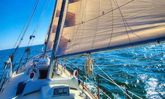 Charter the Traditional Classic 44ft Gaff Schooner in Galveston, Texas