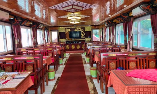 One day Halong Tour Aboard Traditional Canal Boat in Ha Long