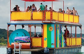 Double Decker Party Boat Rental in Baytown, Texas.