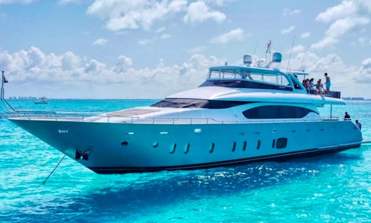 Super Luxury 100ft Maiora Power Mega Yacht - Up to 15 people to Navigate Mexico!
