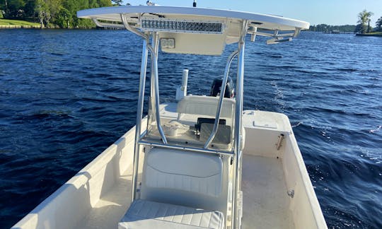 Coastal Skiff 21ft Center Console for Rent New Bern Neuse or Trent rivers!