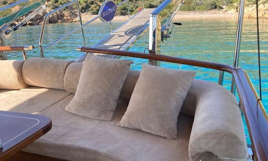 Enjoy private daily or multi-day tours onboard 2 cabinned gulet in Bodrum