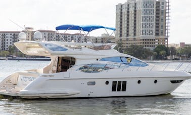 48ft ''Liquidity'' Azimut Flybridge Motor Yacht Rental in Tampa, Florida