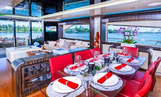 Charter the 100' Italian Luxury Superyacht w/ Jacuzzi in Miami, Florida