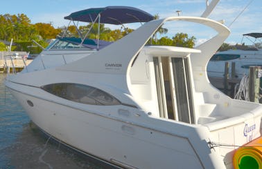 Fun and Romance on the Water's of Miami 37 ft Carver Mariner