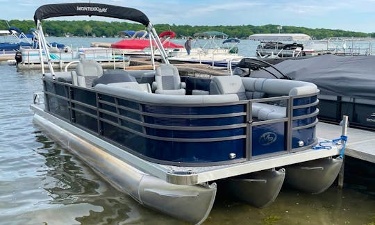 24ft Montego Bay Pontoon for rent in Twin Lakes with Tube and Gas