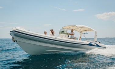 Marco 25 RIB Rental in Thira, Greece