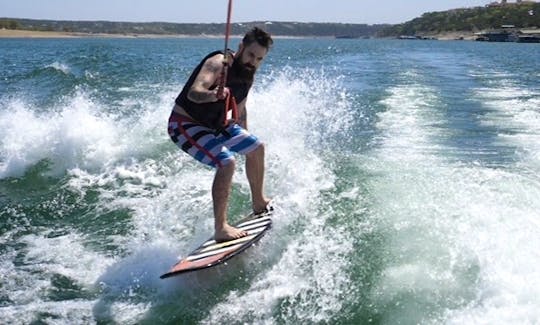 Wakesurf on beautiful Lake Travis! This 2021 Moomba Kaiyen makes a great wave! Gas Included