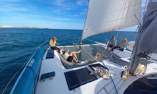 Fountaine Louisiane Cruising Catamaran Rental in Ferragudo, Faro