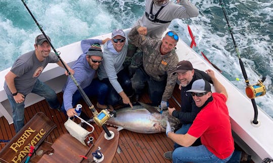 That's one happy group - bigeye tuna