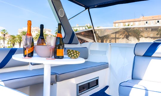 Blue Lagoon Experience with Saver Riviera 24 Motor Yacht in Split, Croatia
