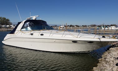 Iate Sea Ray Sundancer Party Boat em Sandusky, Put-in-Bay, Ilha de Kelly, Sandbar