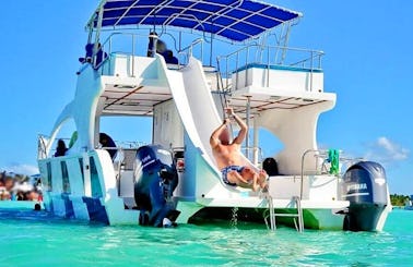 Power Catamaran Custom Party Boat for up to 15 people allowed