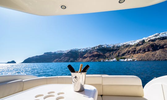 private 5 hours cruise on santorini and thirasia with lunch and dinner and more includet!  GOBBI Motor Yacht Rental in Akrotiri, Greece