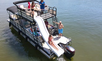 2022 Lexington double deck pontoon on Lake Norman