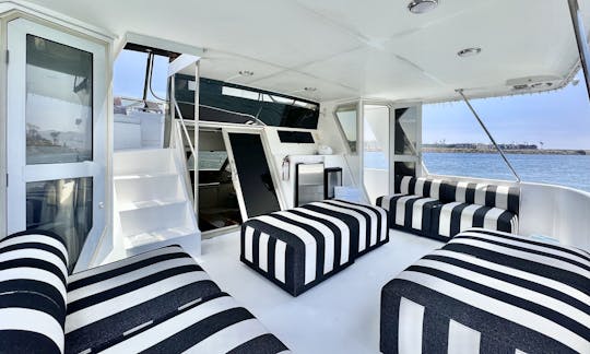 Ultimate Charter on Spacious 57’ Dyna Luxury Yacht in Marina del Rey, California