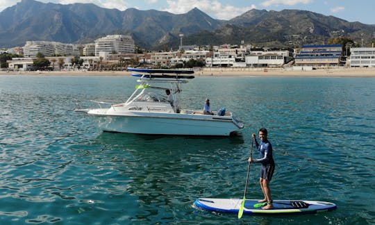 Stand Up Board boat adventure! Skipper, fuel and soft drinks includded