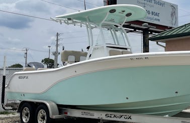 25ft Seafox Center Console for Inshore or Offshore Fishing Trips!! ready for action!