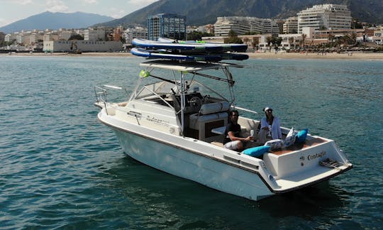 Stand Up Board boat adventure! Skipper, fuel and soft drinks includded