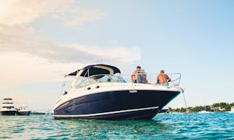 Party with style on a 34’ Sea Ray !  Ask about our Weekday specials one free hr!
