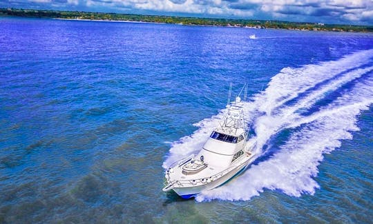 Viking 75 Motor Yacht Rental in La Romana, Dominican Republic.