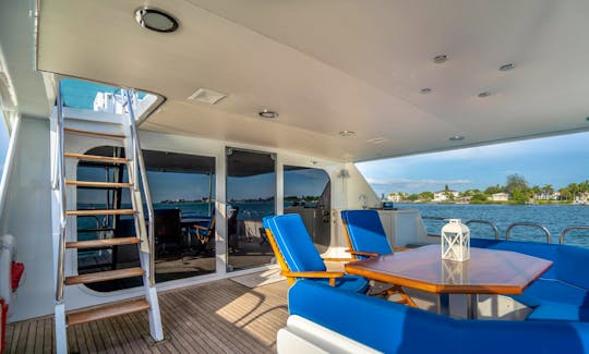 Incredible Classic Yacht Broward 100ft Yacht Charter in Fort Lauderdale