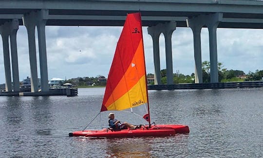 Sailing intercostal near Jacksonville Beach, Florida.