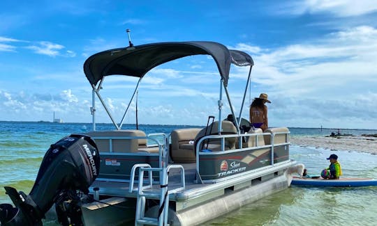 22ft Sun Tracker DLX Pontoon for rent in St. Pete Treasure Island 