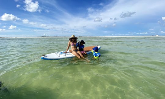 22ft Sun Tracker DLX Pontoon for rent in St. Pete Treasure Island 