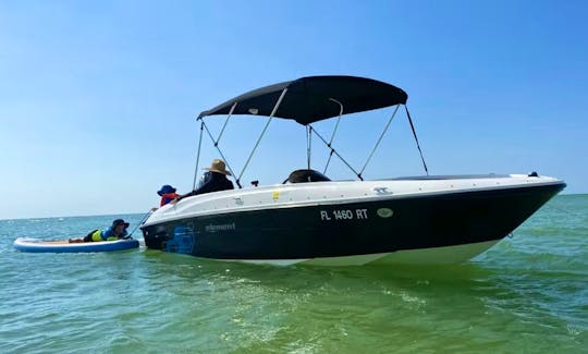 19ft Bayliner Element Deck Boat for rent in Anna Maria Island